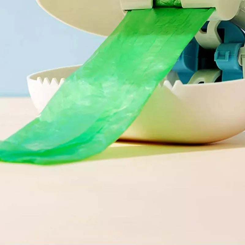White blue cloud-shaped jaw dog pooper scooper with comfortable grip for outdoor waste clean-up
