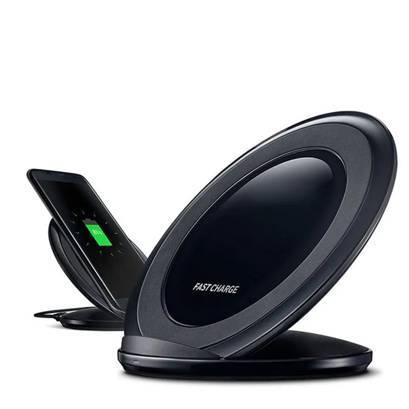 Qi wireless charging pad for Galaxy Note Edge in black or white with USB connection