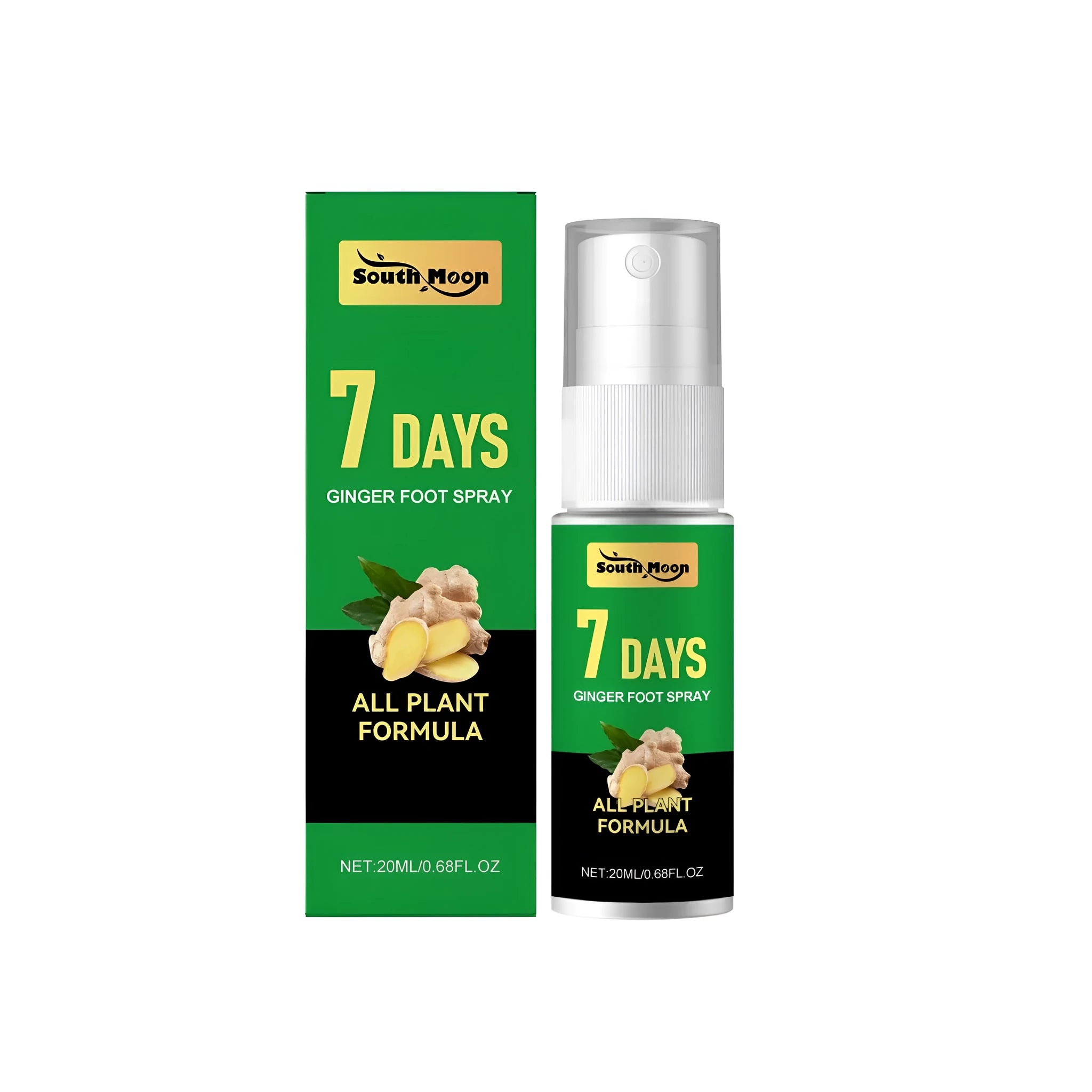 20 ml foot spray bottle with ginger and centella asiatica extract formula