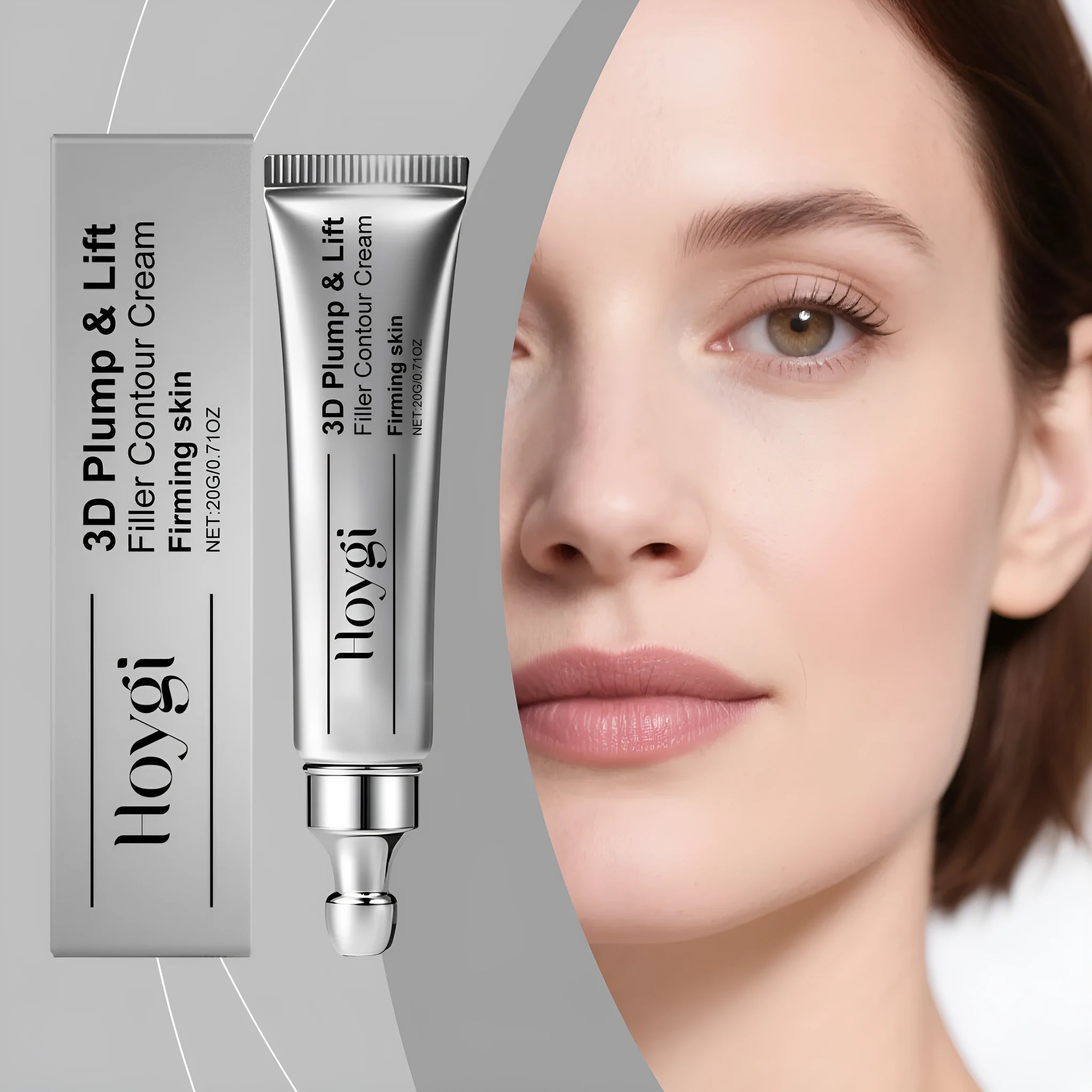 20g moisturising eye cream tube with ceramide EOS and copper tripeptide for eye area skincare