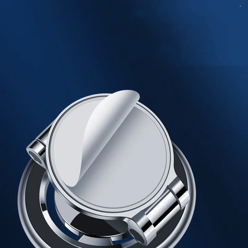 Car mobile phone holder with rotating magnetic bracket mounted on centre console