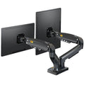 Dual screen monitor bracket with lifting mechanism for height adjustment