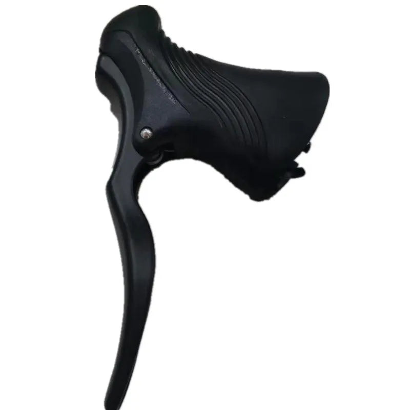 Aluminium alloy road bicycle brake handles for 22.2mm and 23.8mm handlebars in black or black and silver