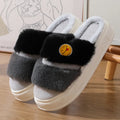 Thermal cotton slippers with cashmere lining and plush upper in various colour combinations