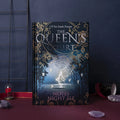 Blue and purple A5 hardcover luminous notebooks open to show full-colour illustrated pages