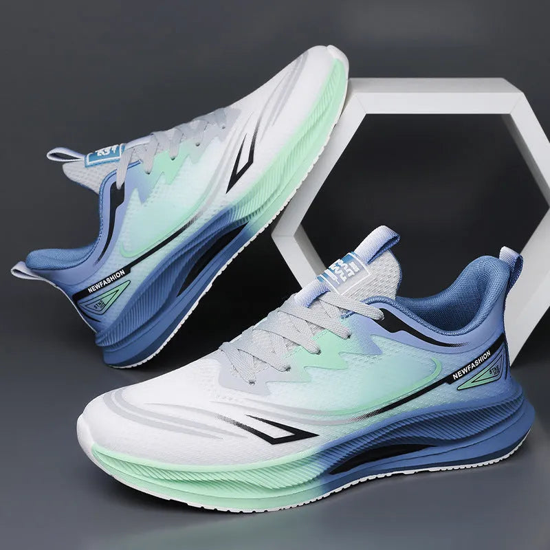 Men's low-top casual summer shoes with mesh upper and rubber sole in multiple colour options