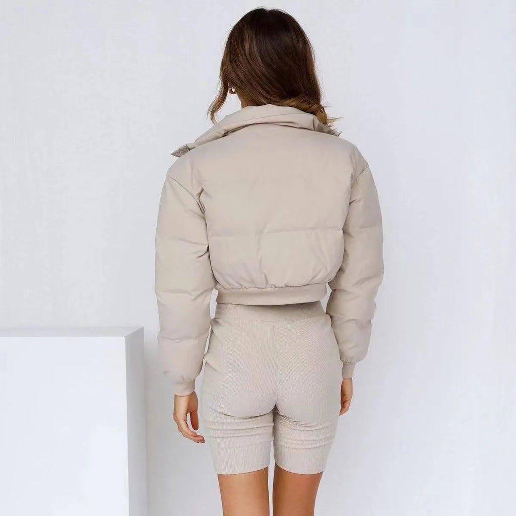 Women's loose fit polyester leisure jacket in long sleeve design available in multiple colours
