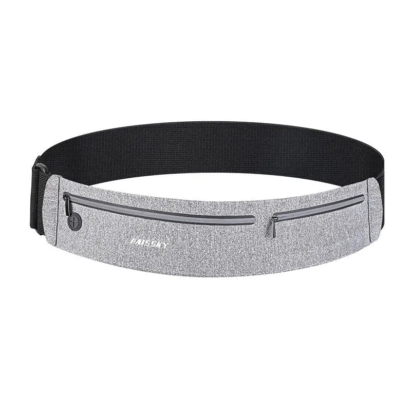 Unisex 8-inch waterproof waist bag in camouflage crocodile pattern, made from Chinlon Lycra.