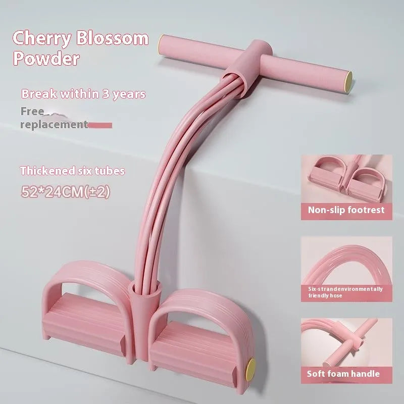 TPR waist slimming pedal puller tension device for sit-ups in four colour options