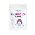 100g glass jar of white hyaluronic acid powder for DIY skincare formulation.