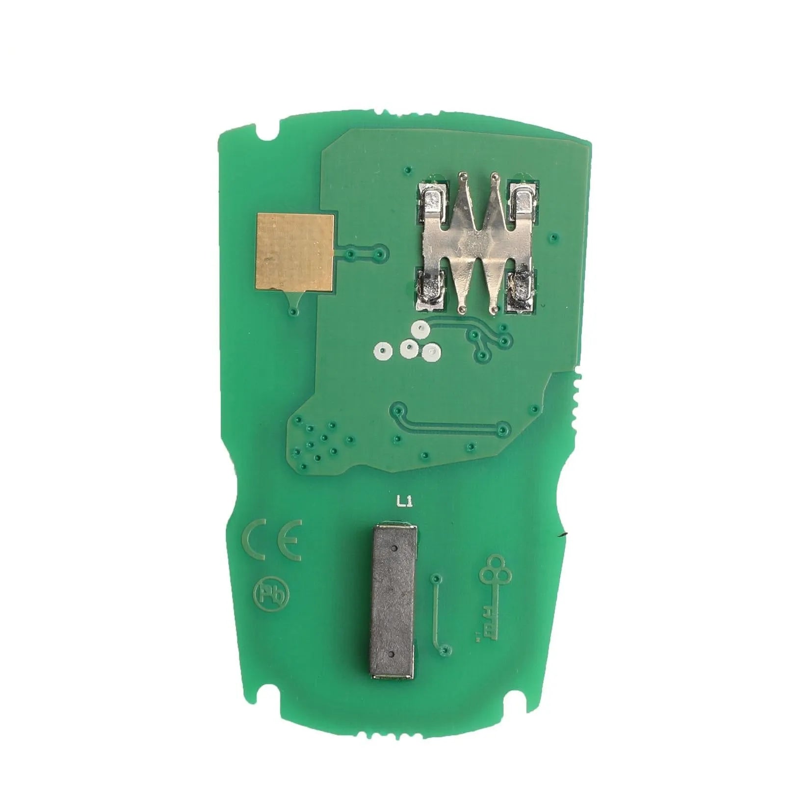BMW CAS3 semi-intelligent replacement car key remote with three blank metal blades.