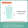 Bedside drinking cup with oblique anti-choke spout and handle for elderly and pregnant women