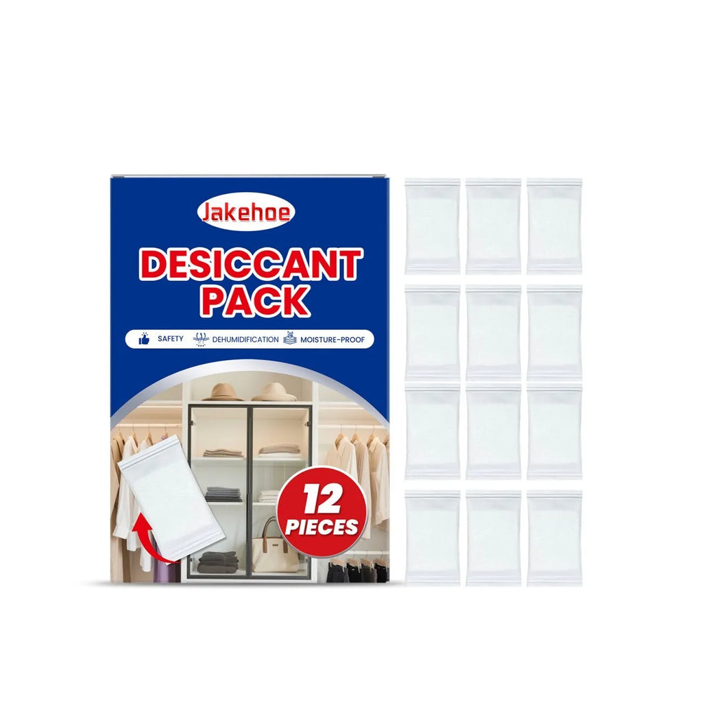 Pack of 12 calcium chloride anti odour desiccant dehumidifiers for household damp control