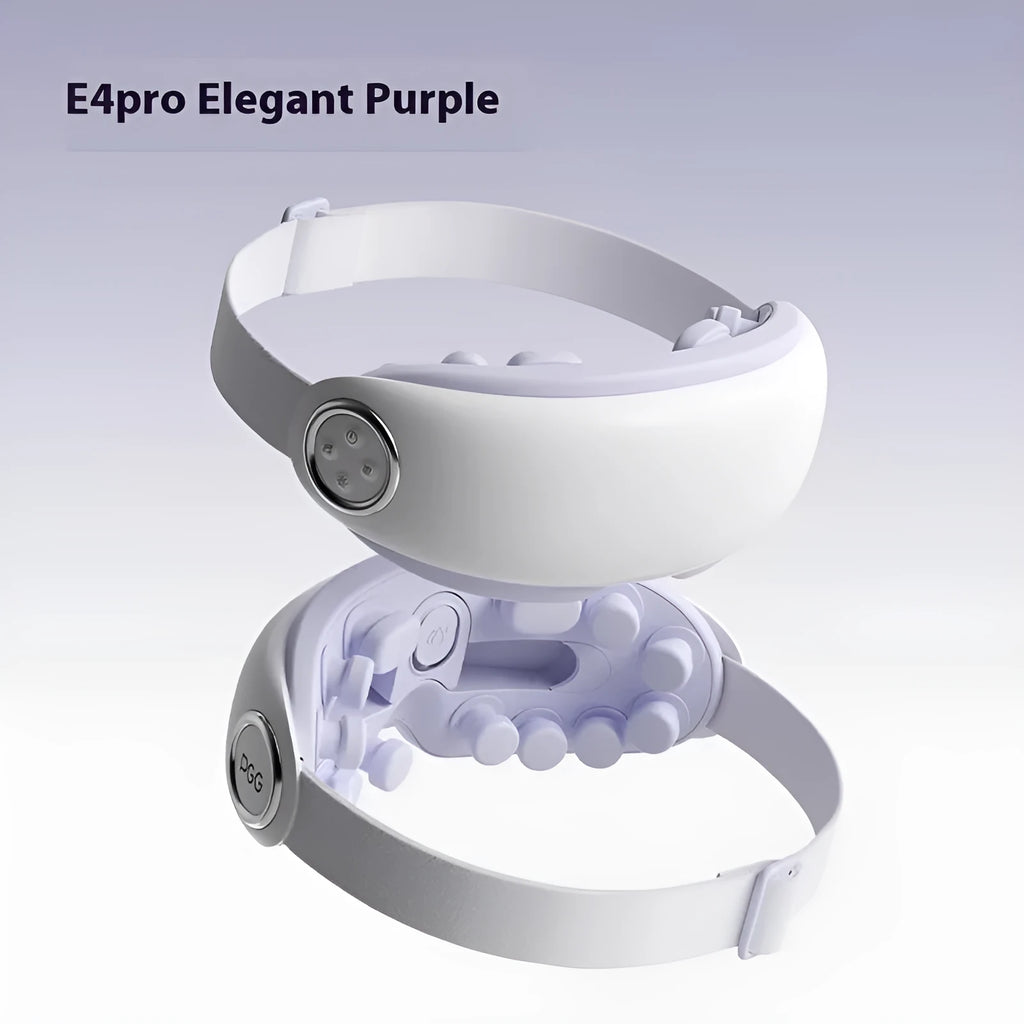 Steam smart eye moisturising instrument in purplish grey with Bluetooth hot compress massage function