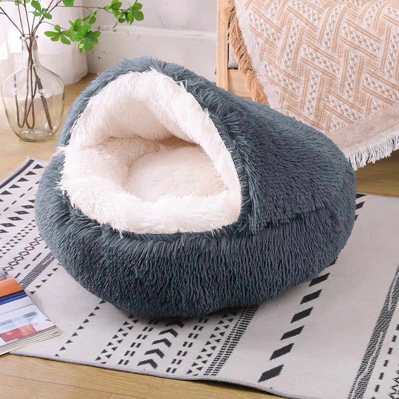 Waterproof semi-surrounded indoor dog kennel in a gradient colour, shown in a 50cm size.