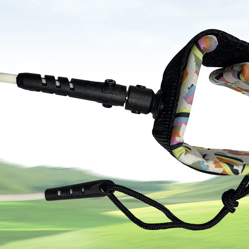 Portable surfboard hand holding rope with high elasticity for secure board transport
