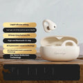 Bone conduction Bluetooth headset clip-on design Earth colour with PC ABS material