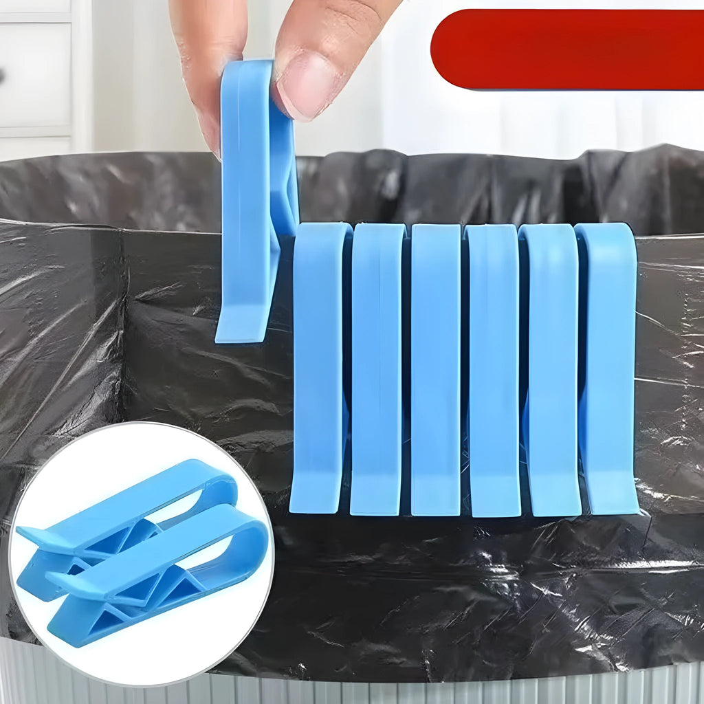 PP plastic non-slip garbage bag fixing clip for trash can side installation