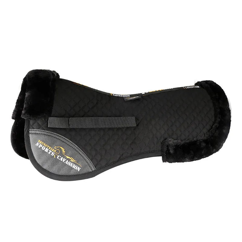Riding saddle shock absorption balance wool pad in choice of four colours