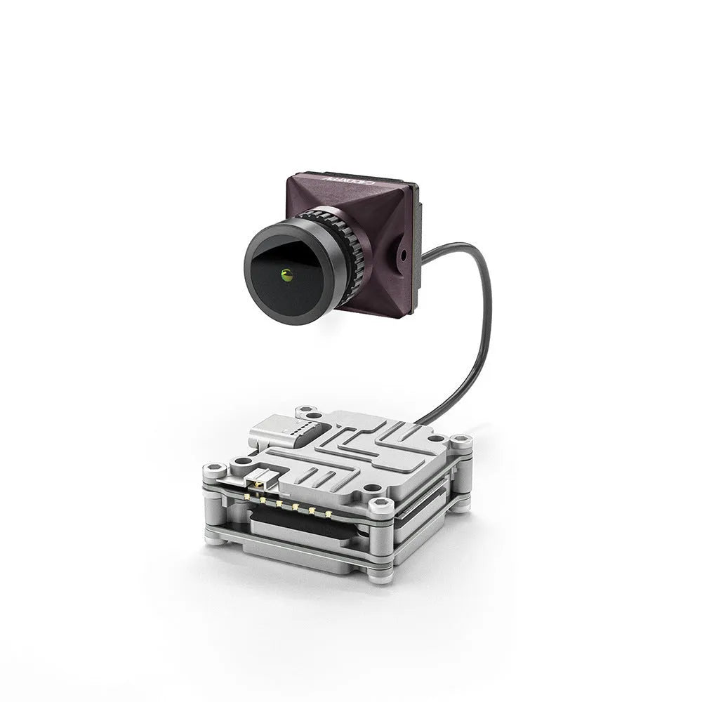 Silver Caddx ADAPTS DJI FPV digital image transmission kit and Polar Vista hardware for drone upgrade.