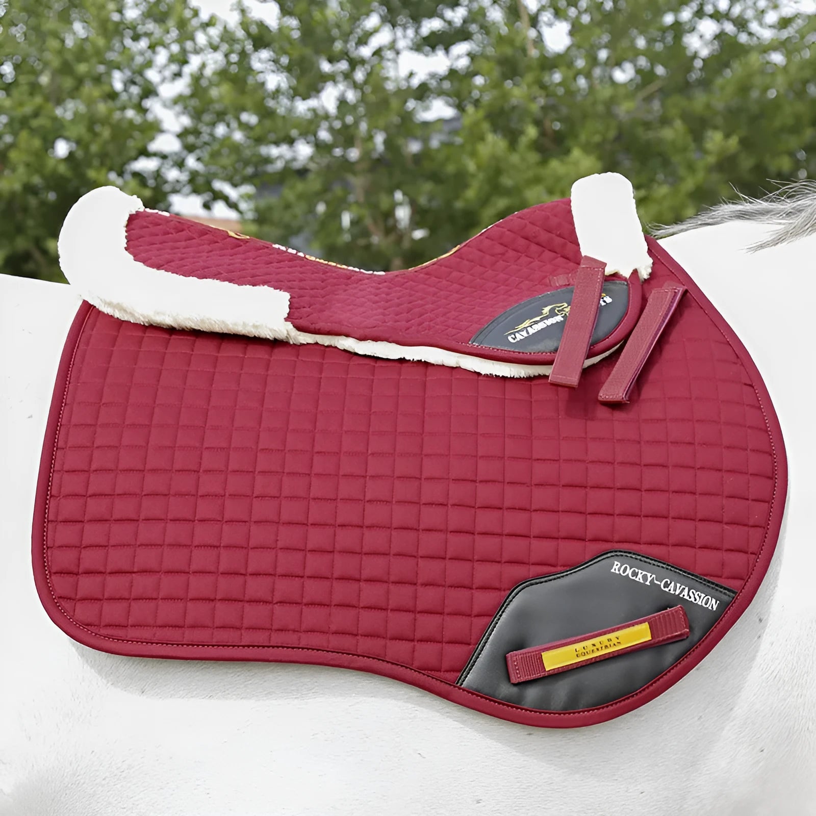 Riding saddle shock absorption balance wool pad in choice of four colours