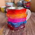 Painted book mark theme synthetic resin coffee cup American style 13x10x10cm