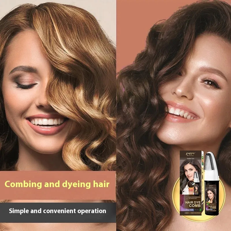 200ml bottle of hair dye in a choice of brown, wine red, or dark brown shade.