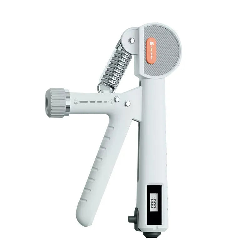 Count spring adjustable hand grip exerciser with five tension springs in ABS plastic construction