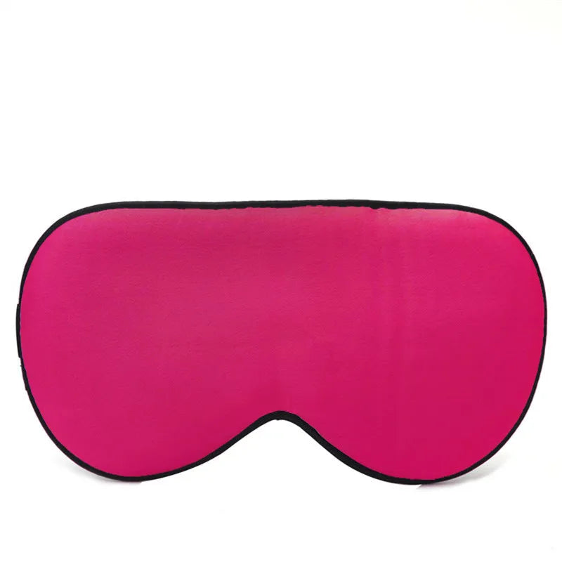Double-sided mulberry silk eye mask showing embroidered design in multiple colour options