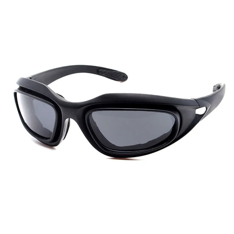Sports goggles with polarized tactical sunglasses for outdoor cycling in PC frame