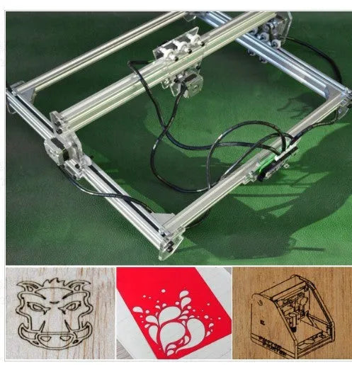 Miniature laser engraving machine with 3000mW power on 400x300mm base plate