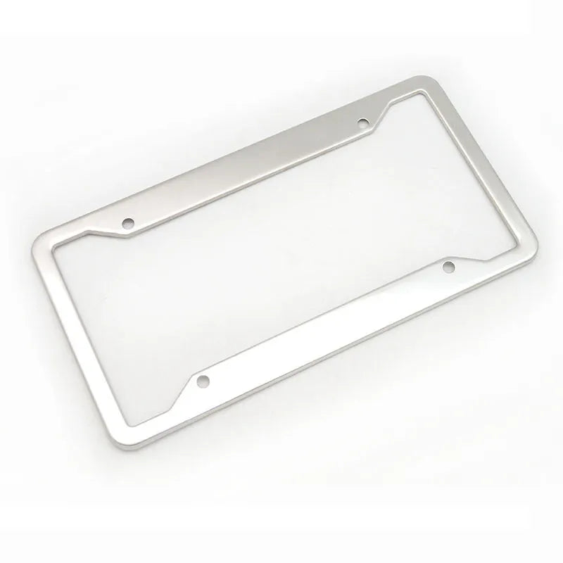 Aluminium alloy licence plate frame with 200x150mm dimensions in four finish options