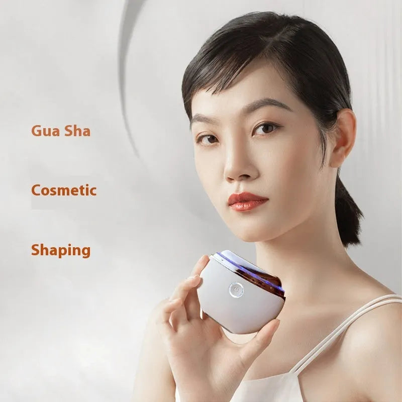 French pattern IPL photon facial scraping device with constant temperature and colour light therapy for home use