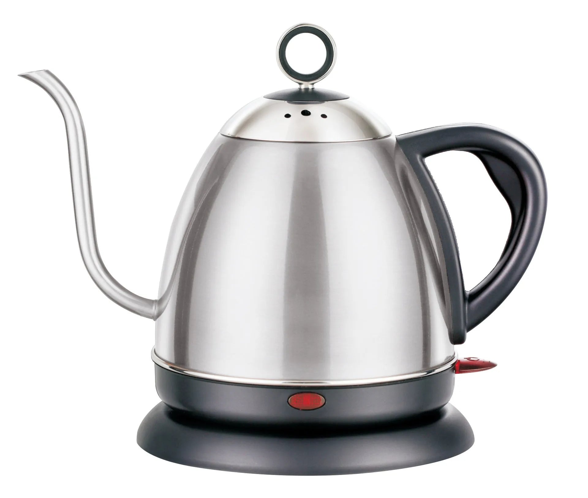 Automatic stainless steel kettle in gold colour with touch controls and 1 litre capacity