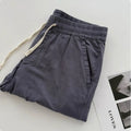 Men's loose straight casual pants with drawstring waist in multiple colour options