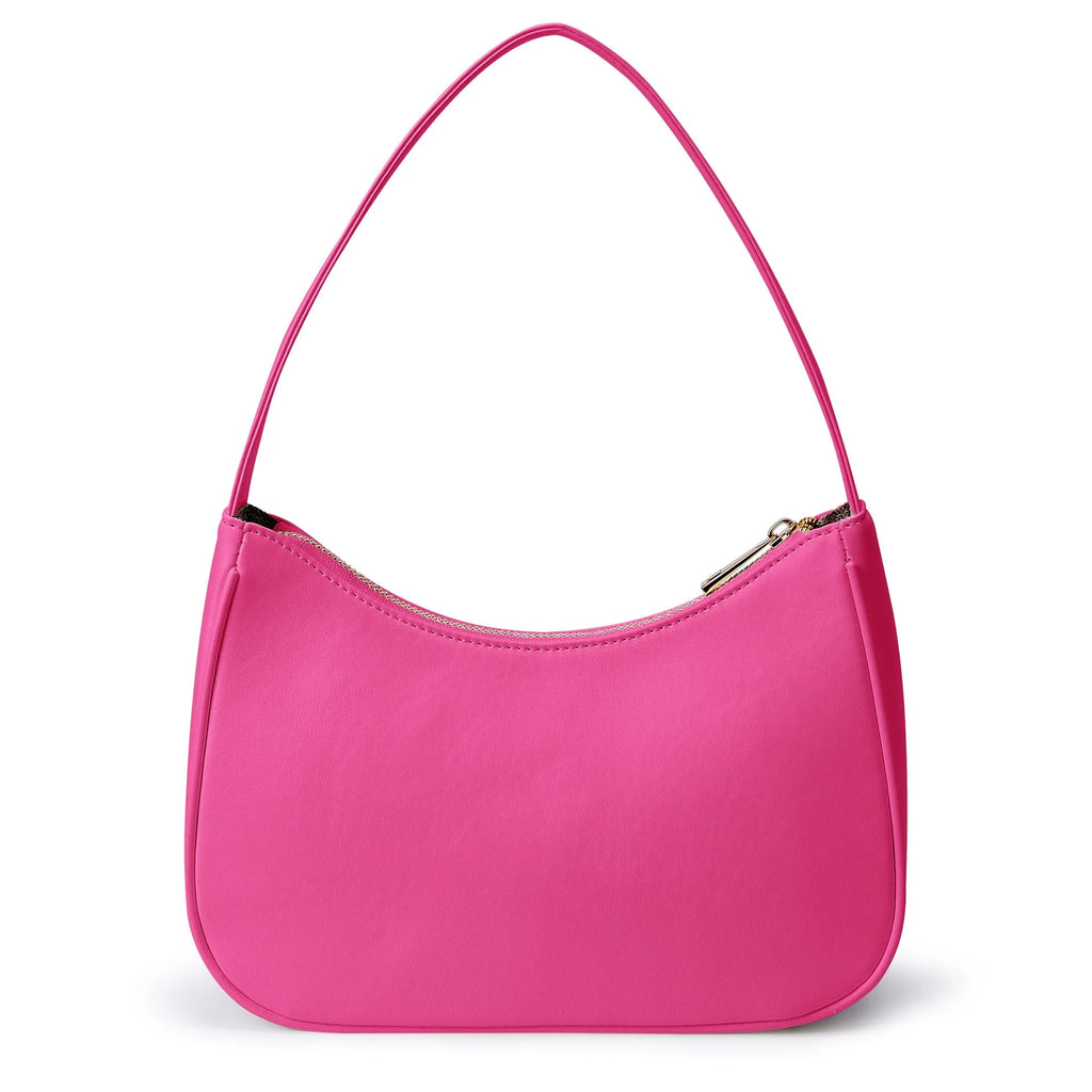 Retro-style adjustable shoulder bag in a selected colour, made from water-resistant PU material.