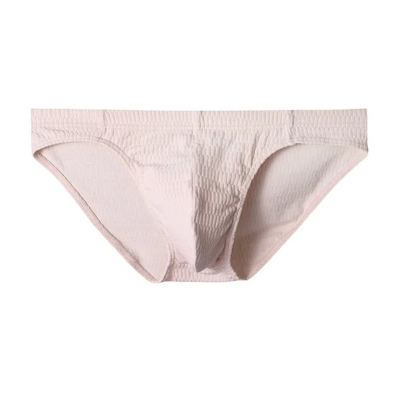 Men's cotton triangle underwear briefs in solid colours with mid waist design