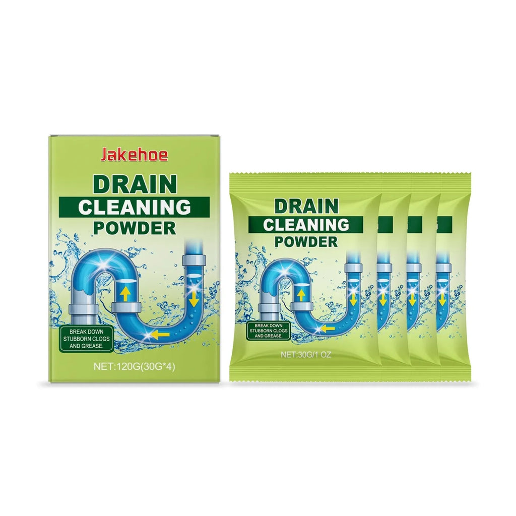 120g pack of drain cleaning powder for unblocking sinks and pipes