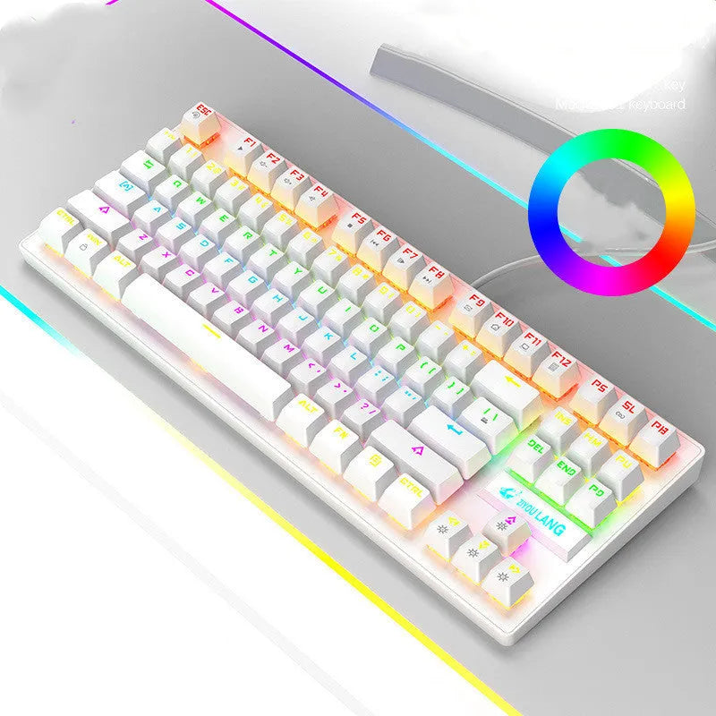Mechanical gaming keyboard in multiple colours with simple design for notebook computers