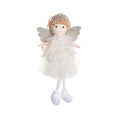 Christmas angel girl cloth fabric pendant hair accessory for high ponytails in white, pink or khaki colour