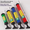 Manual plastic balloon pump for sports balls with 20-32 cm length in mixed colours
