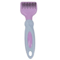 Pink stainless steel pet grooming comb with knot knife and massage function