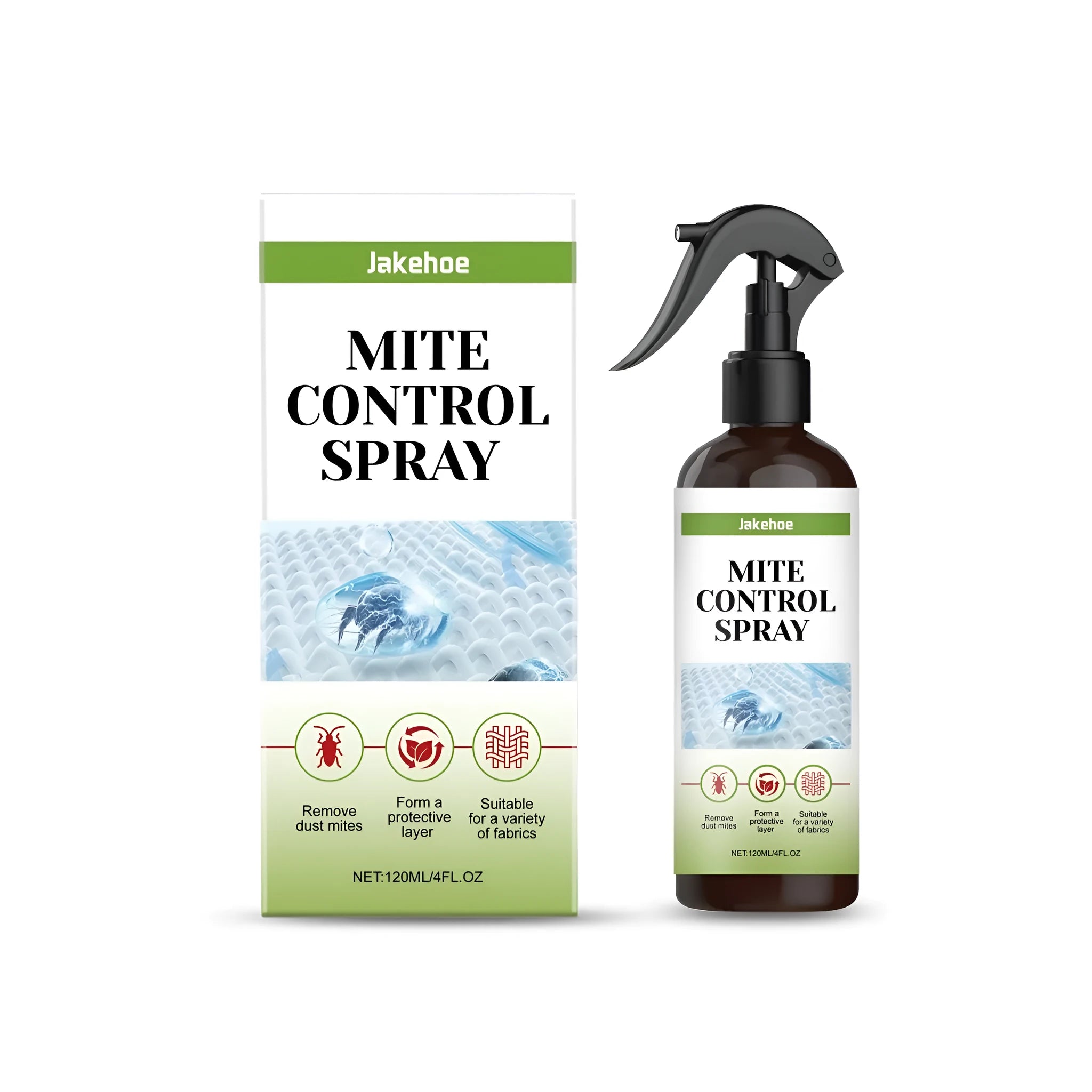 120ml mite control spray bottle for household fabrics and bedding treatment