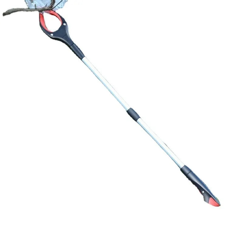 Blue trash folder artifact sewer pliers made from plastic and aluminium alloy for waste collection