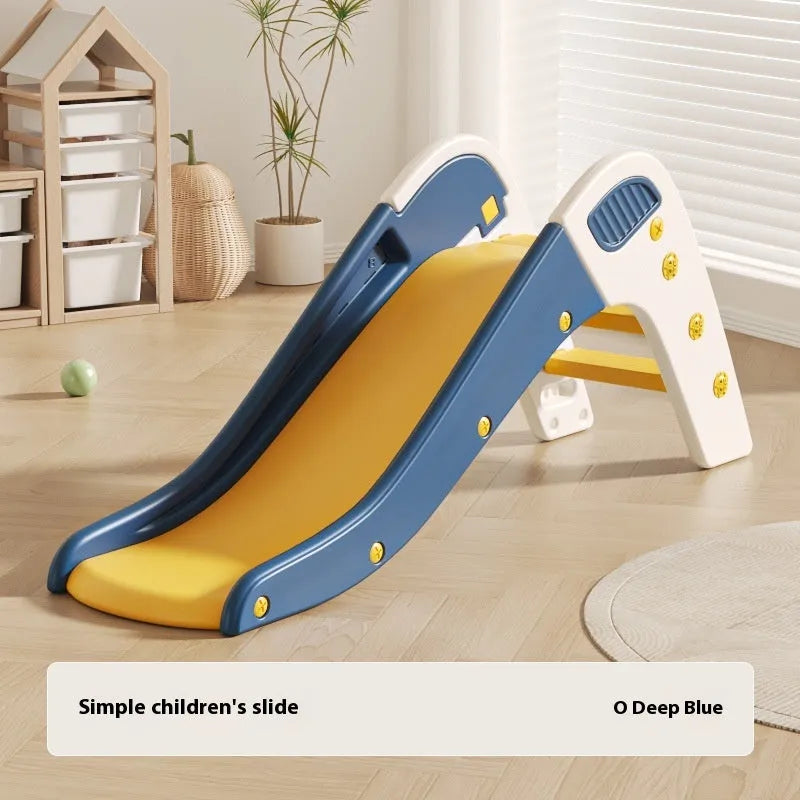 Small plastic baby slide in blue, yellow, brown or grey colours for babies under 3 years