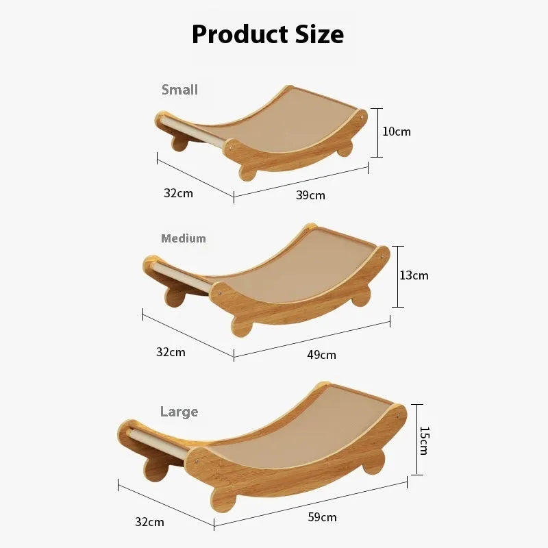 Full sisal U-shaped cat scratch board lounge chair nest recliner in pastoral style