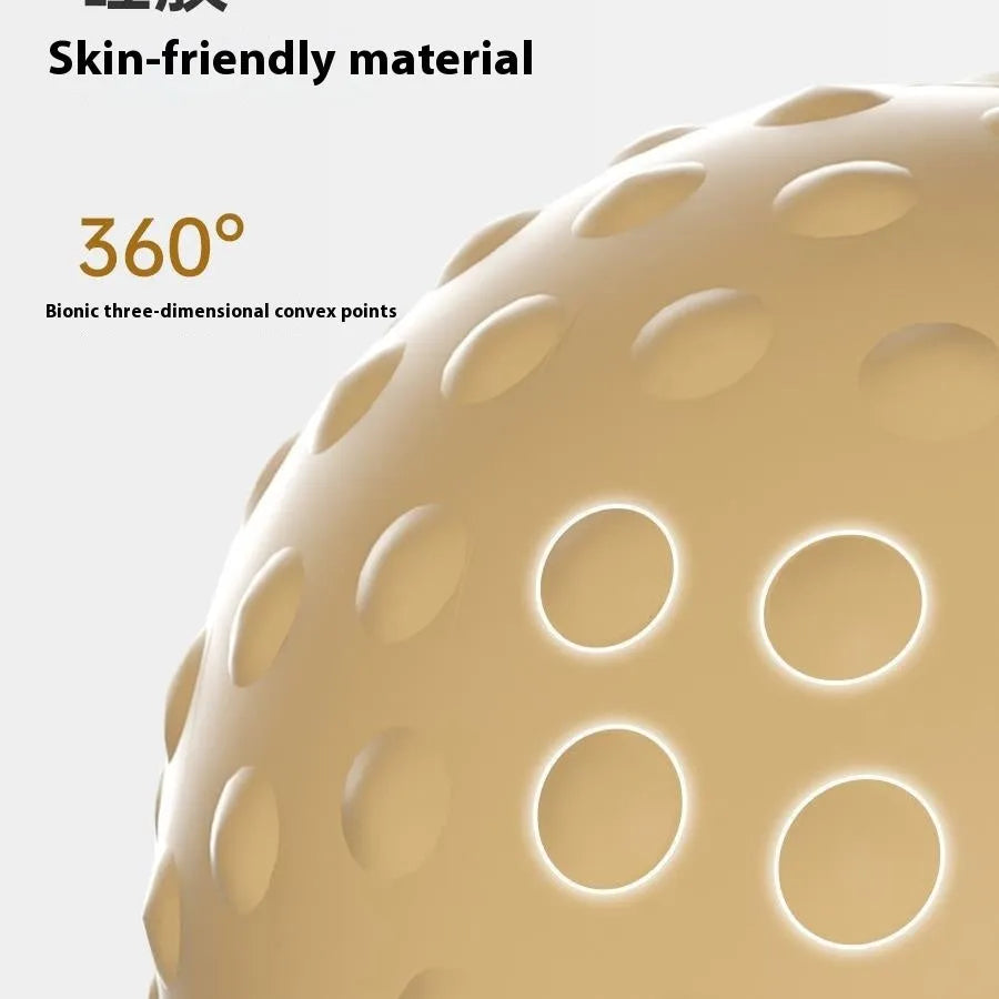 Massage ball set with cold and hot compress functionality for foot massage and muscle relaxation therapy