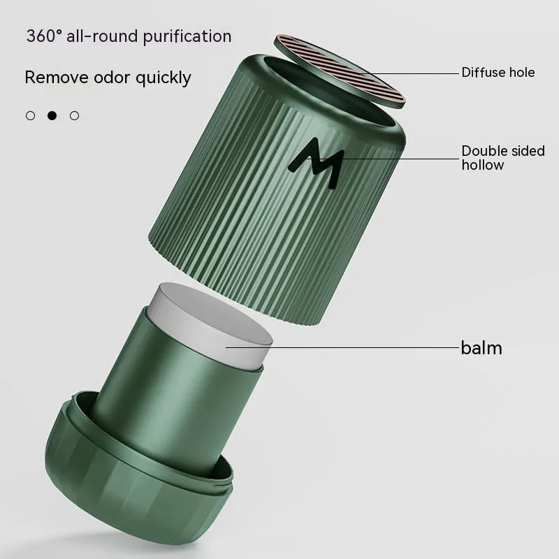 Solid car aromatherapy decoration cup measuring 10 by 6 cm with four fragrance options