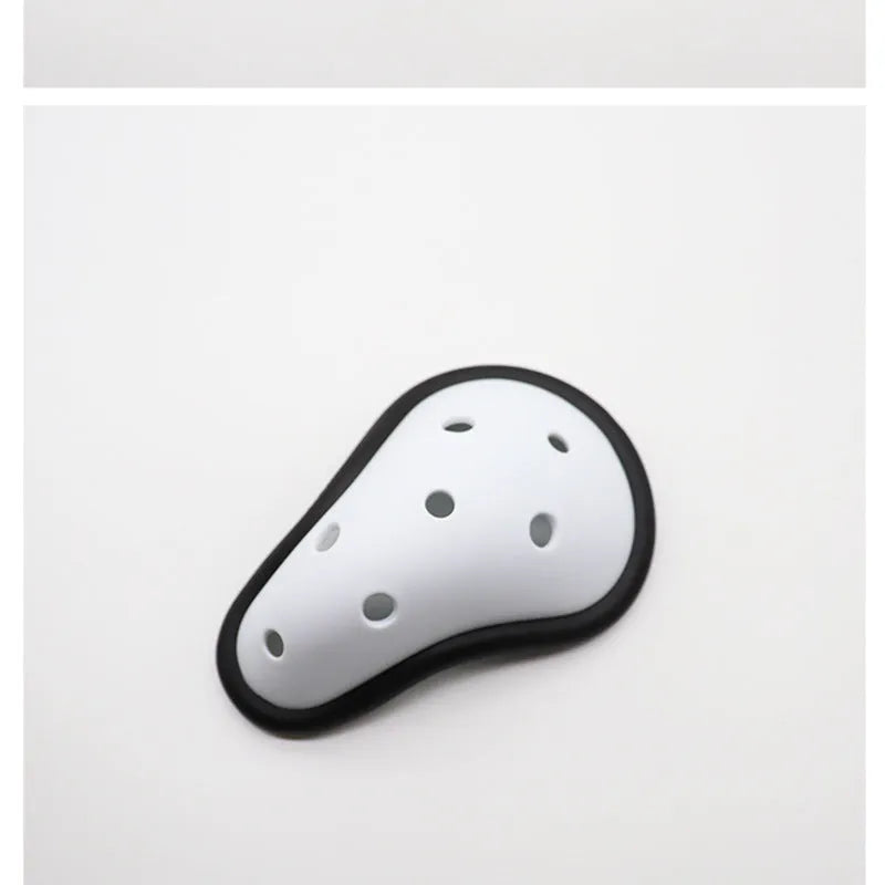 Rubber genital protector for adult and children in sports like Sanda, rugby, and boxing.