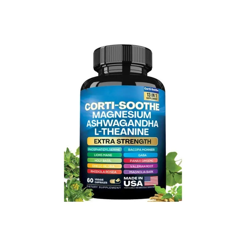 Bottle of 60 South African drunken eggplant magnesium capsules with vegetarian shell.